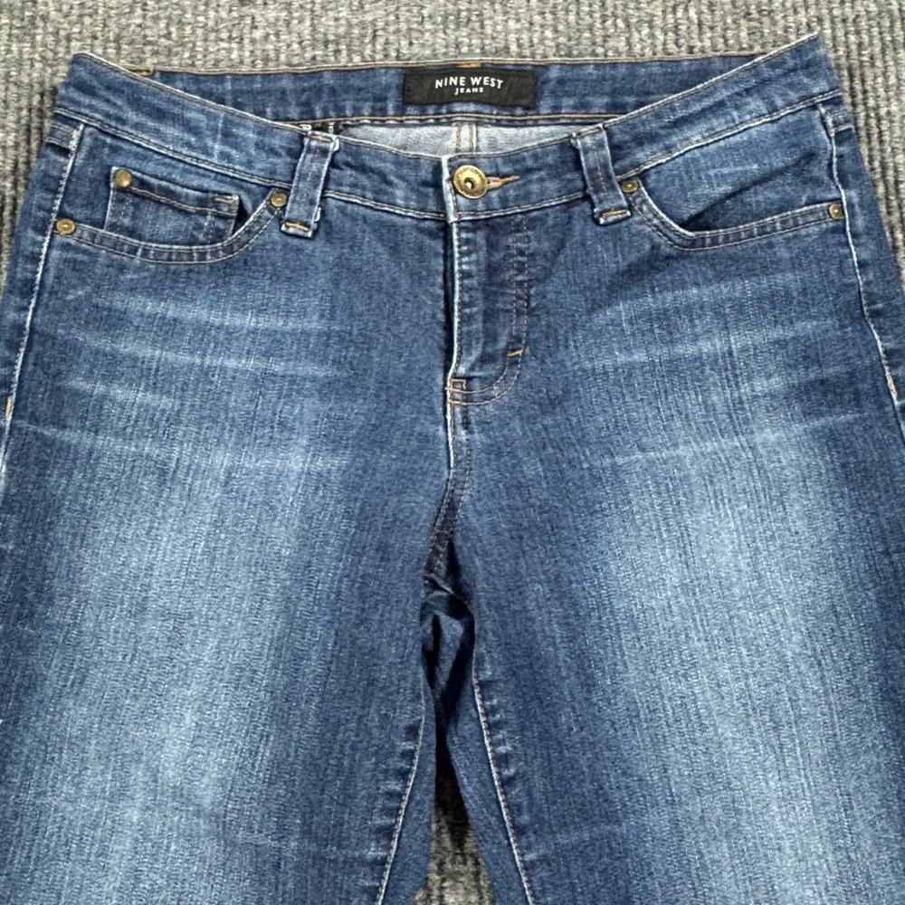 Nine West‎ Santa Monica Bootcut Jeans Womens 8/28 Blue Medium Wash Stretch